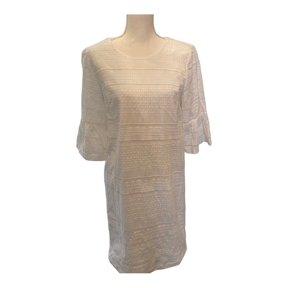 J. Crew eyelet dress with bell sleeves
